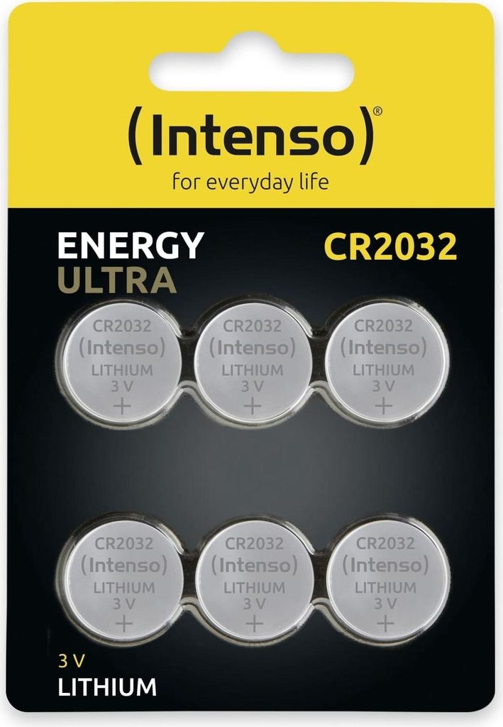 Intenso Knopfzelle, Energy Ultra, CR2032, 6er Blister