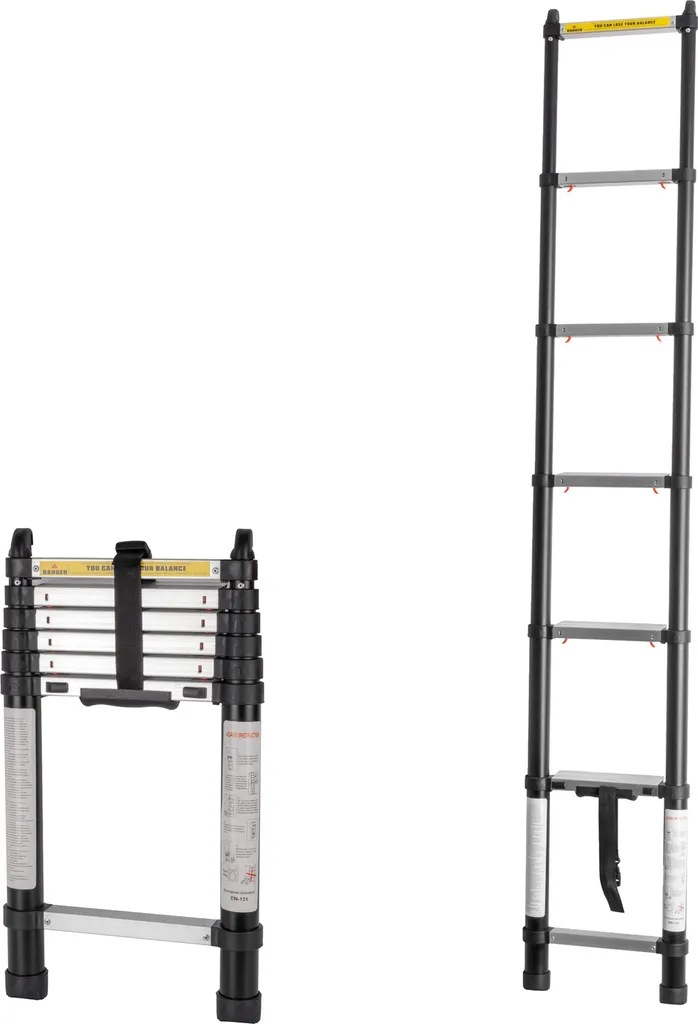 Brunner Échelle de Capucine Télescopique en Aluminium pour Camping-Car