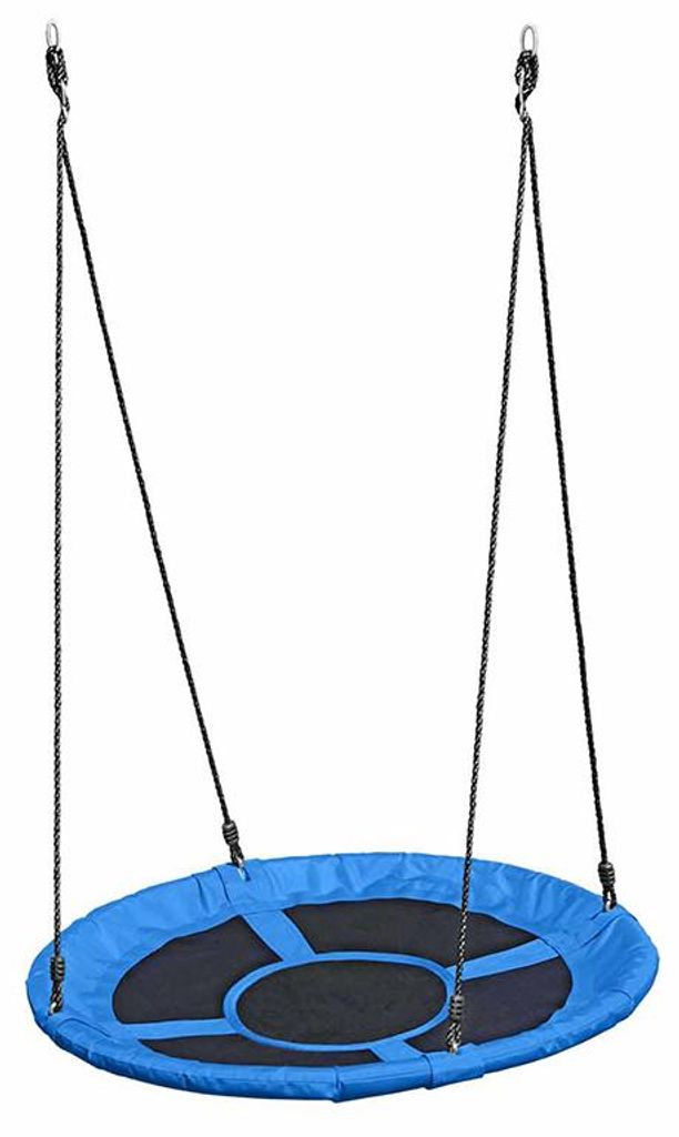 Belladoor Blau 100 cm Nestschaukel, Runde Ufo Schaukel Mit Seilen, Robuster Und Bequemer Schaukelsitz, Einfache Montage, Für Kinder Ab 3 Jahren, O...