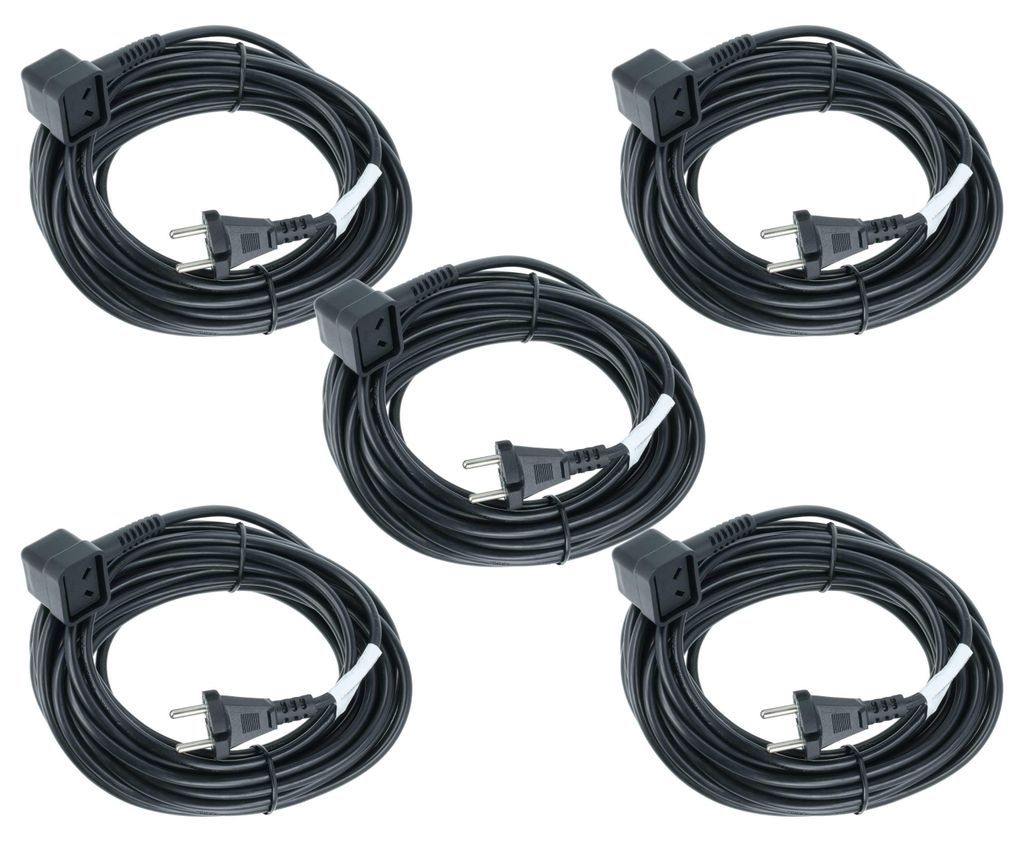 vhbw 5x Stromkabel kompatibel mit Numatic NPV 370, 180 Produktbild 