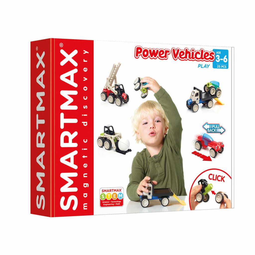 SmartMax Power Vehicles Mix, 25-tlg., Baukasten, Bauset, Immagine del prodotto 