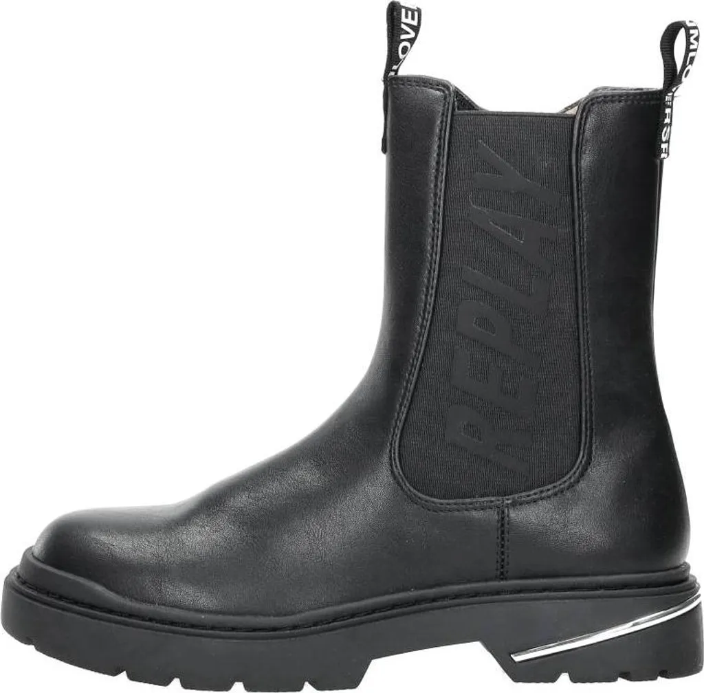 Bottines à Lacets Noires Replay Joplin 6 - Chaussures Fille Taille 31
