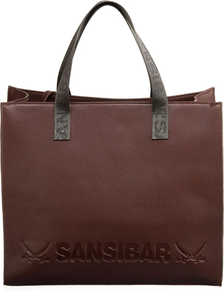 Sac shopper bordeaux spacieux contre le désordre, grand sac main