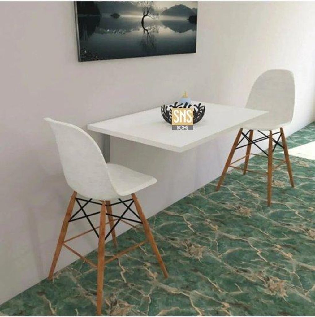 Bofigo Wandklapptisch platzsparend 72 x 45 cm Weiß Produktbild 