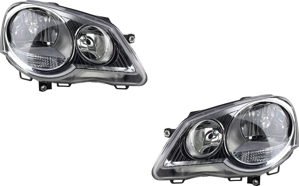 Johns, Scheinwerfer Halogen HSW passend für VW Polo 02 9N 05-12 H7 H1 Satz Links Rechts 6Q1941007AR 6Q1941007AN 6Q1941007AT 6Q1941007AJ 6Q1941007A...