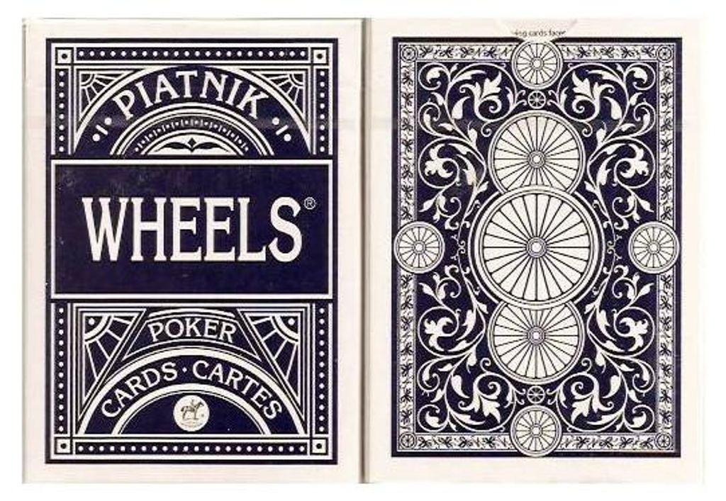 Piatnik – Wheels Poker-Karten Rot/Blau
