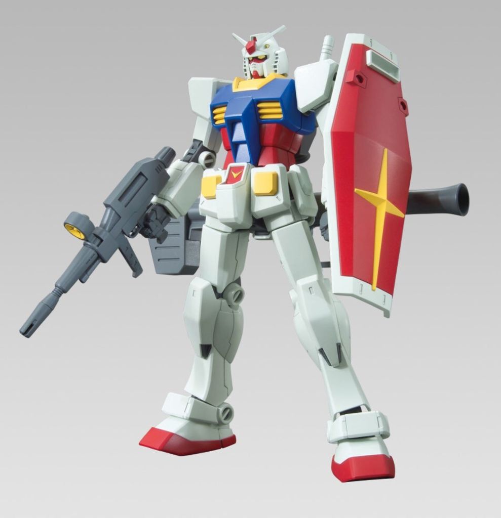 A model of a Gundam robot standing against a plain background.
