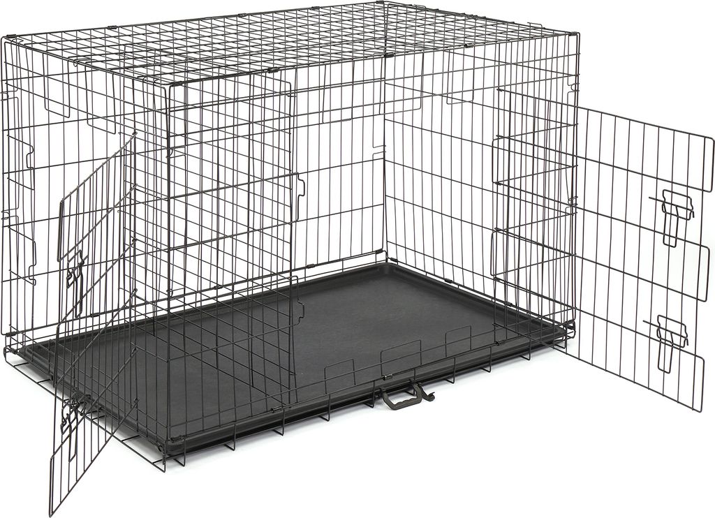 FCH Hundekäfig 121×74×81 cm, Metall-Hundebox, Produktbild 3