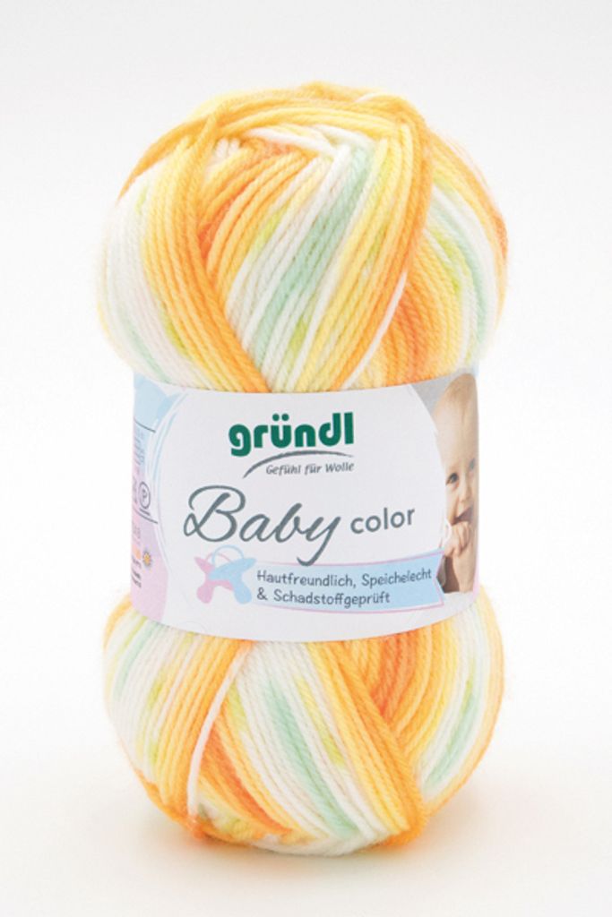 Gründl Babywolle Baby Color 50 g /150 m 70 % Polyacryl 30% Polyamid weich 03