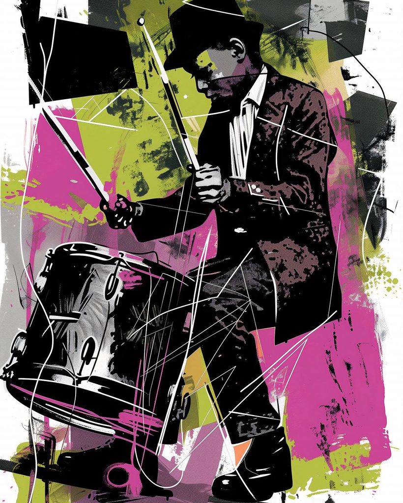 Plakat 40x50cm Schlagzeugenergie