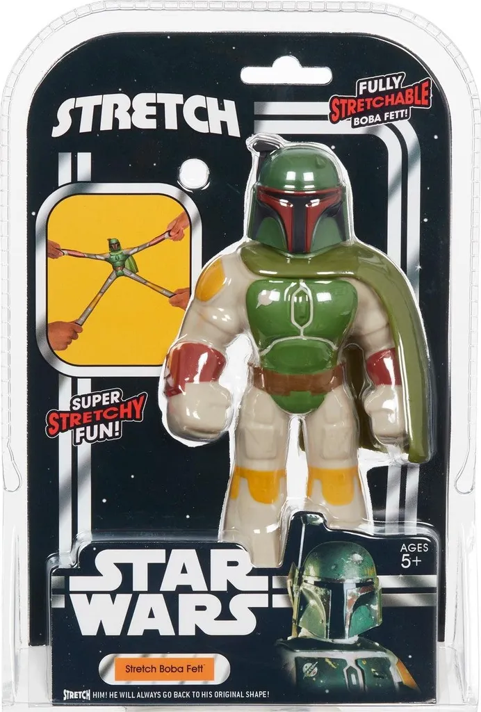 Mini figurine Boba Fett Star Wars étirable de 15,5 cm - Jouet flexible