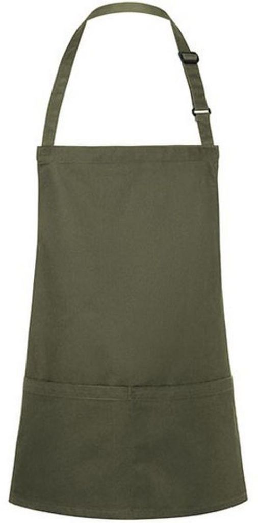 Karlowsky - Latzschürze, Tasche LT6115 (Einheitsgröße) (Moosgrün)