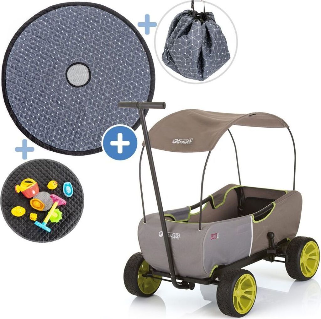 Hauck Toys for Kids Bollerwagen Eco Mobil - faltbar mit Dach,