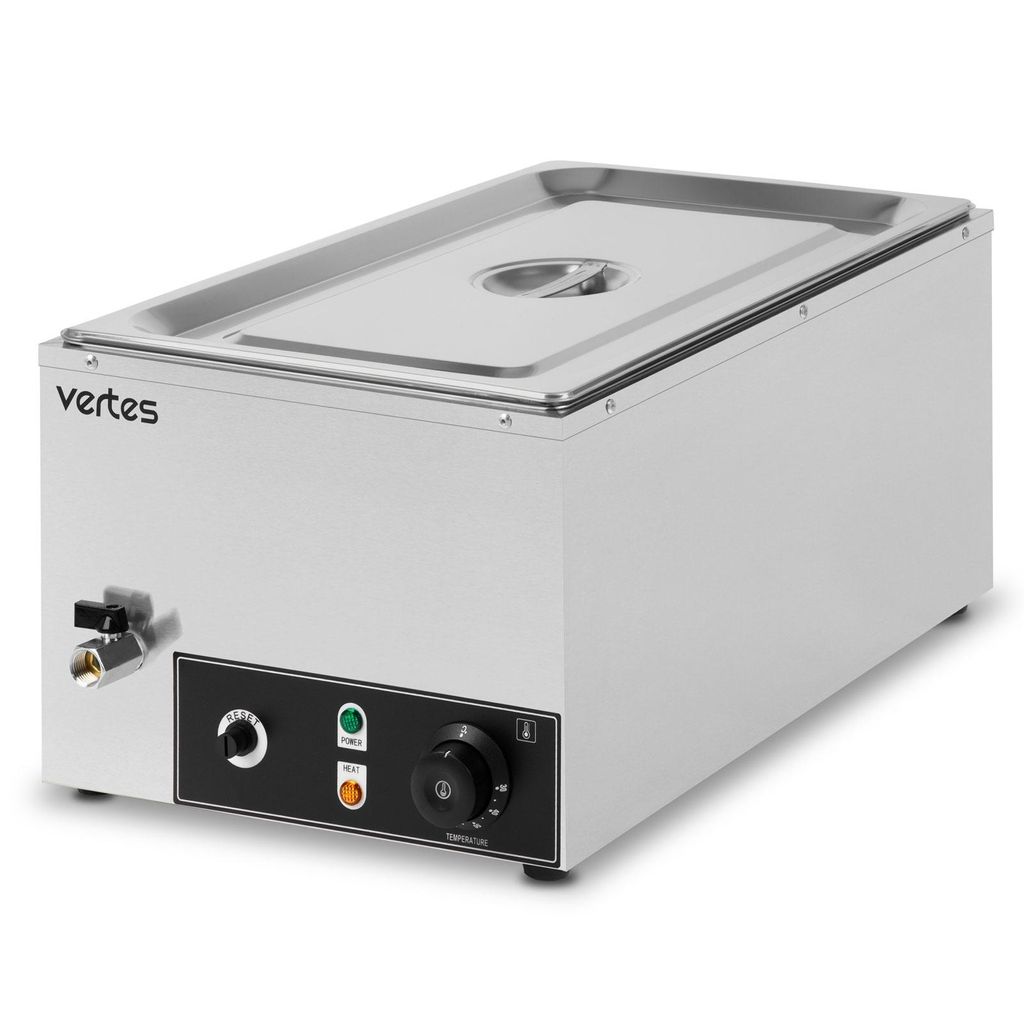 VERTES Speisenwärmer Buffetwärmer Wärmebehälter Für Speisen Elektrisch 1000W aus Edelstahl (Inkl 1x 1/1 GN Behälter mit Deckel für 20,5L)