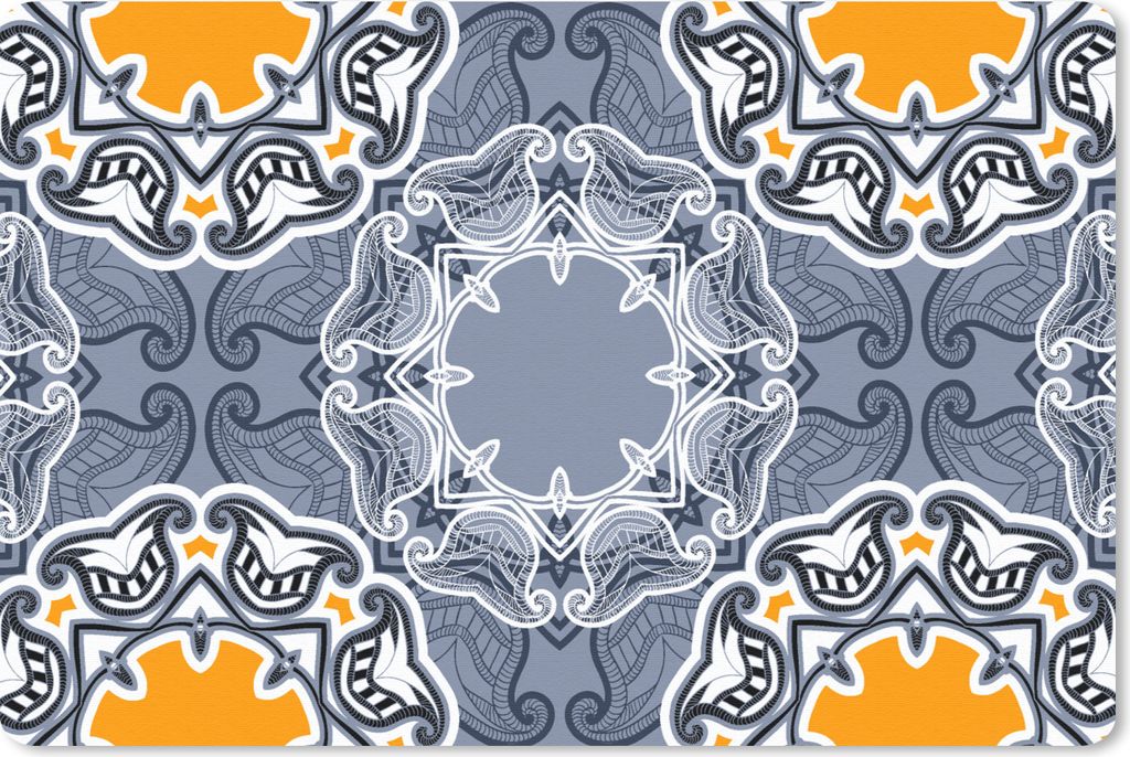MuchoWow Mauspad Mousepad Winter - Abstrakt - Blumen - Design 27x18 cm - Mousepads - Maus Mat - Pad - Mausunterlage - Büroartikel - Desk Matten