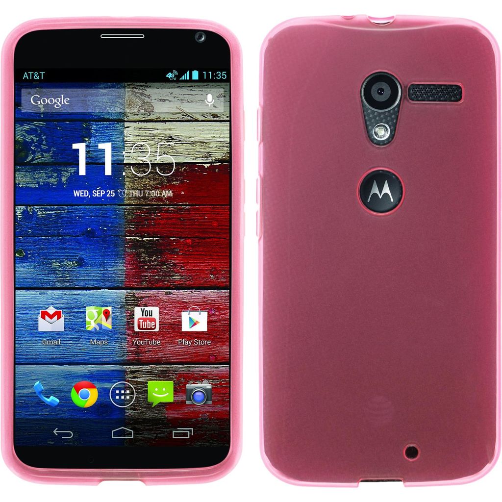 PhoneNatic Case kompatibel mit Motorola Moto X - rosa Produktbild 