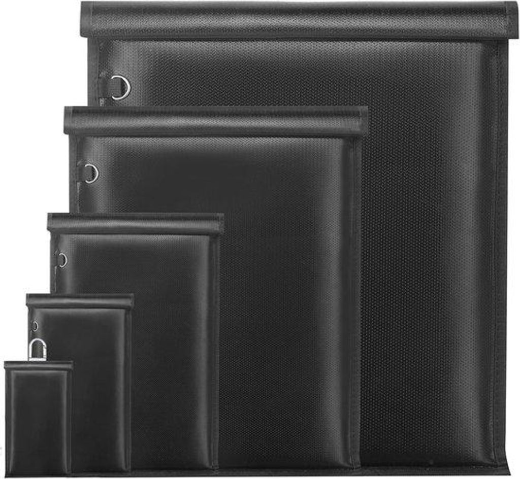5 Stück Anti-Tracking-Taschen für Laptops, Tablets, Smartphones und Autoschlüssel, EMP-Tasche mit Brand- und Wasserdichtung, Faraday-Signalblock...