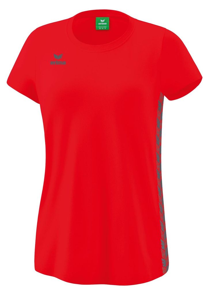 Erima Essential Team T-Shirt Rot/Schiefergrau