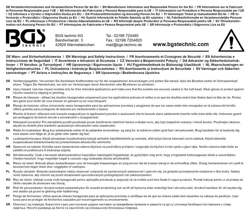 Douille 46 mm pour boulonneuse 1" BGS 5846 idéale pour engins de TP - 3