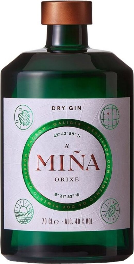 A Miña Orixe Dry Gin Genf Spanien 70.00 cl 40.0 %