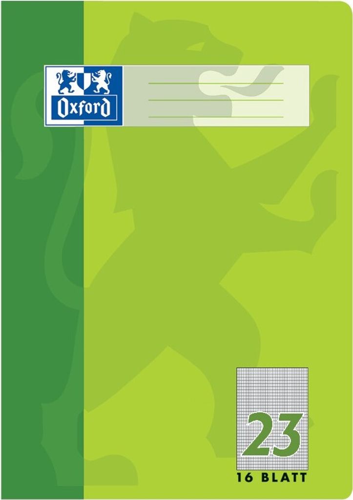 Oxford Schulheft DIN A4 Lineatur 23 / rautiert 16 Blatt Produktbild 