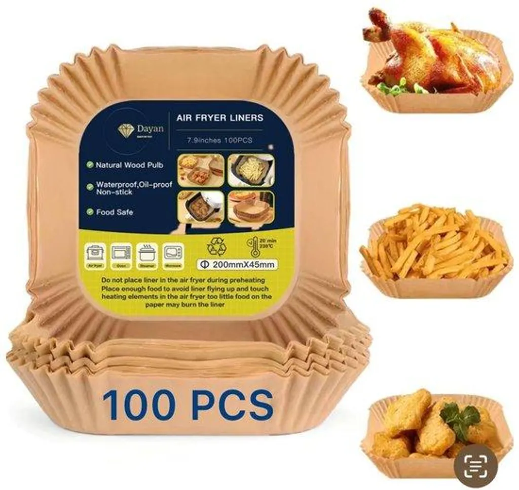 Housse pour friteuse à air chaud 20 cm imperméable et anti-huile noire