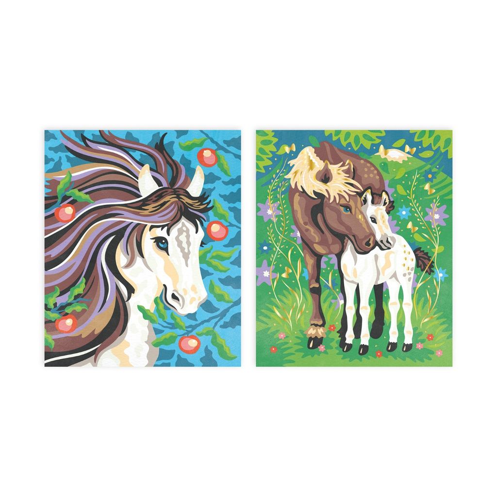 Janod Peinture par numéros Chevaux - Kit de bricolage Image du produit 