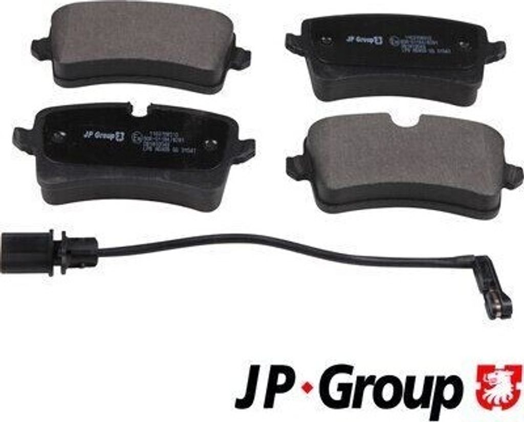 JP GROUP Bremsbeläge Satz Hinten für AUDI A6 Avant (4G5, 4GD, C7) 1163708510