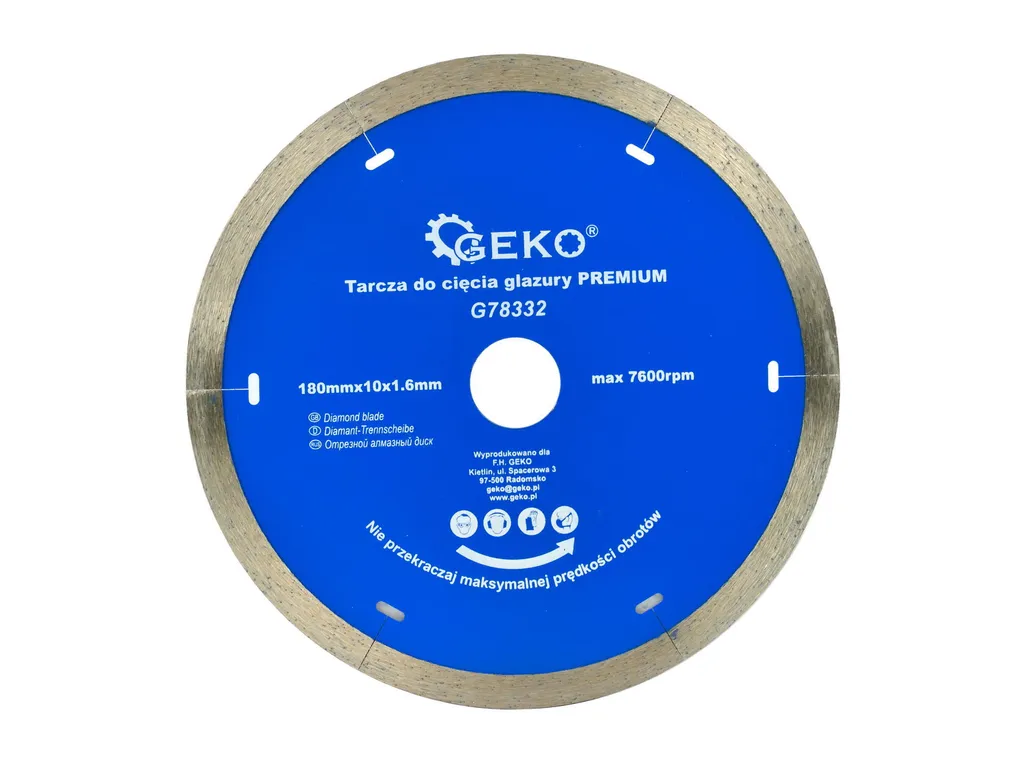Disco diamantato PREMIUM 180 mm x 1,6 mm x 25,4 mm 06648