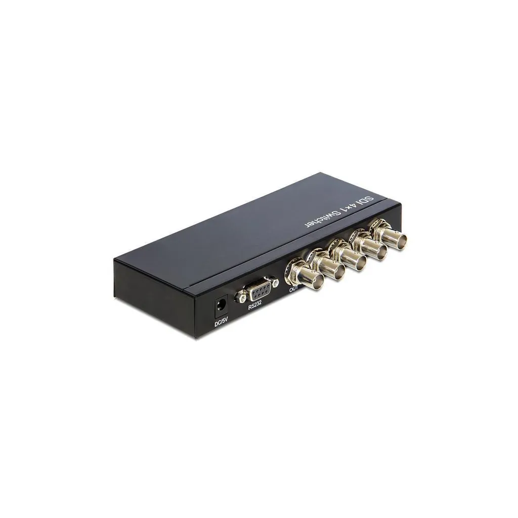 Delock Commutateur BNC 4 entrées vers 1 sortie manuelle Switch Vidéo 87635