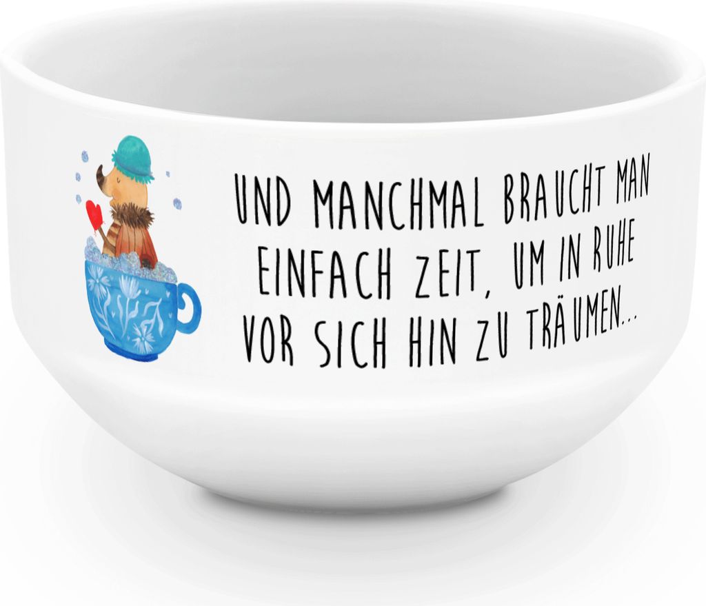 Mr. & Mrs. Panda Schüssel Nachtfalter Schaumbad - Weiß - Geschenk, Träumen, schälchen, Gute Laune, Obstschale, Zeitmanagement, WC, Badezimmer, ...