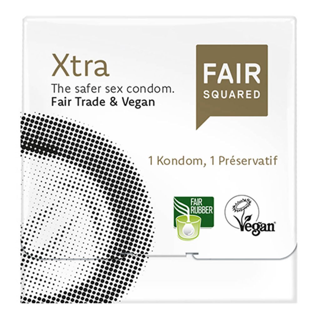 Fair-quadratisches Kondom - extra sicher - 1 Stück Produktbild 