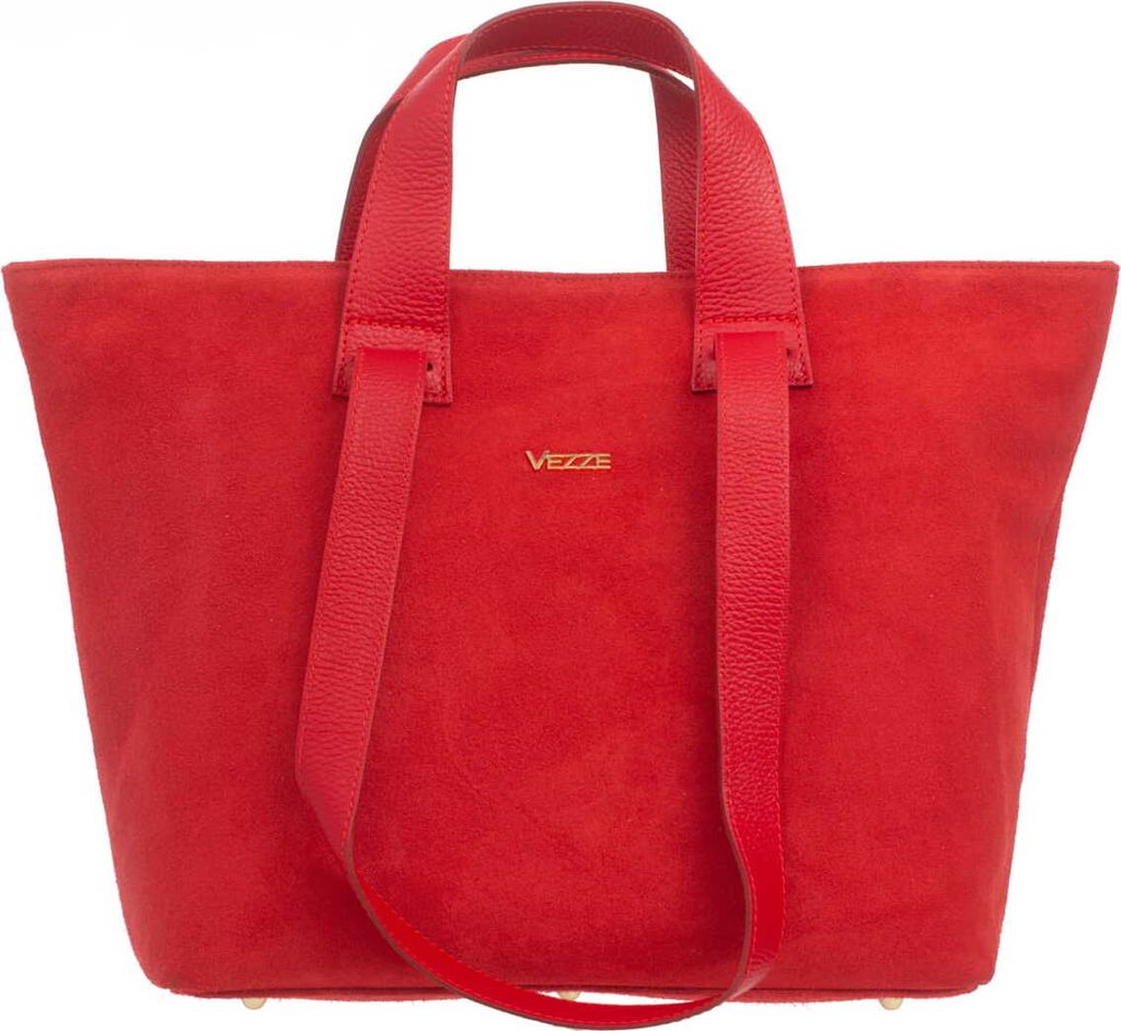Vezze Carriola Rote Wildledertasche