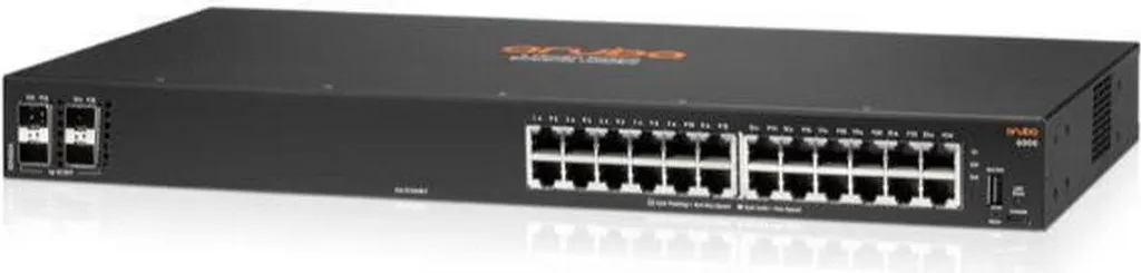 Aruba 6000 Switch Administrable Noir HPE - Haute Performance et Sécurité - 4