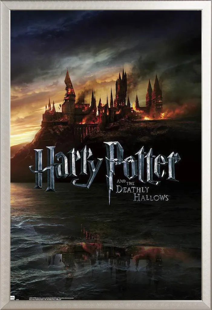 Décoration Murale Harry Potter Poudlard Cadre Aluminium Shinsuke Argent