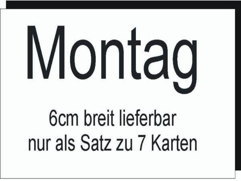 Monate für Stecktafel Planrecord B60xH32mm VE 1 Satz Jan bis Dez