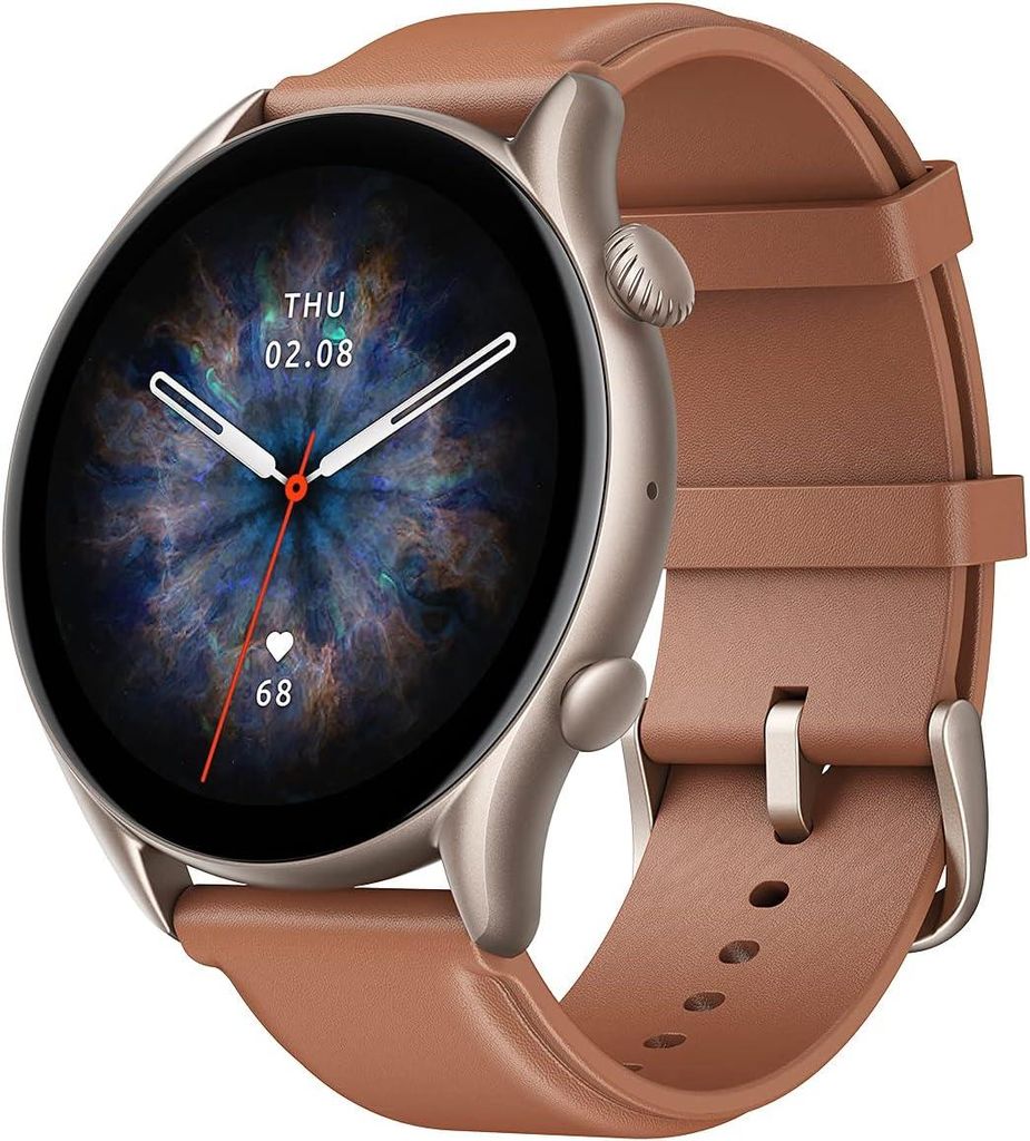 Amazfit GTR 3 Pro Smartwatch 46mm mit AMOLED Display, GPS, 150+ Sportmodi, SpO2, Musiksteuerung, Bluetooth-Telefonie, Alexa