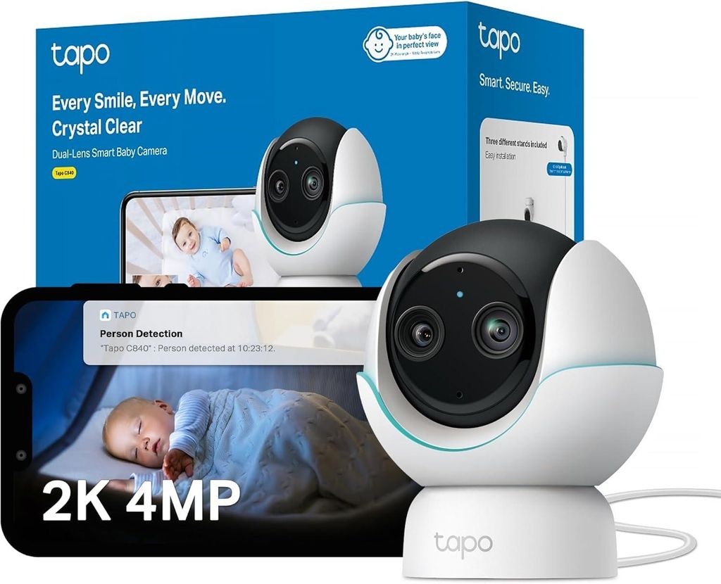 TP-Link Tapo C840, 2,53 mm, IR, 1920 x 1080,2560 x 1440 Produktbild 