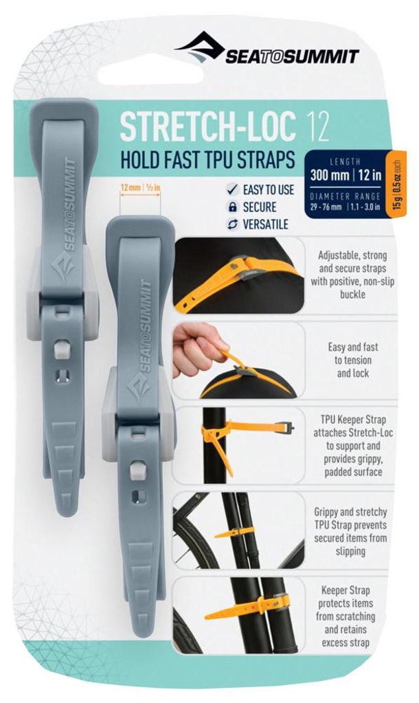 Sea to Summit Stretch-Loc 2er Pack Farbe: grau / Größe: 12