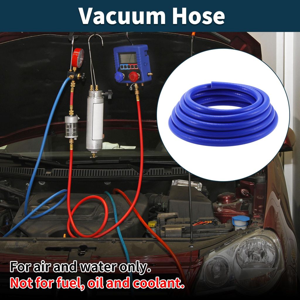 Silikon-Vakuumschlauch für Kfz-Vakuumsysteme 19,7 Fuß 9/16" 14mm ID 3mm Dicke 1 Stück Hochtemperaturbeständig 130PSI Maximaldruck für Luft und...