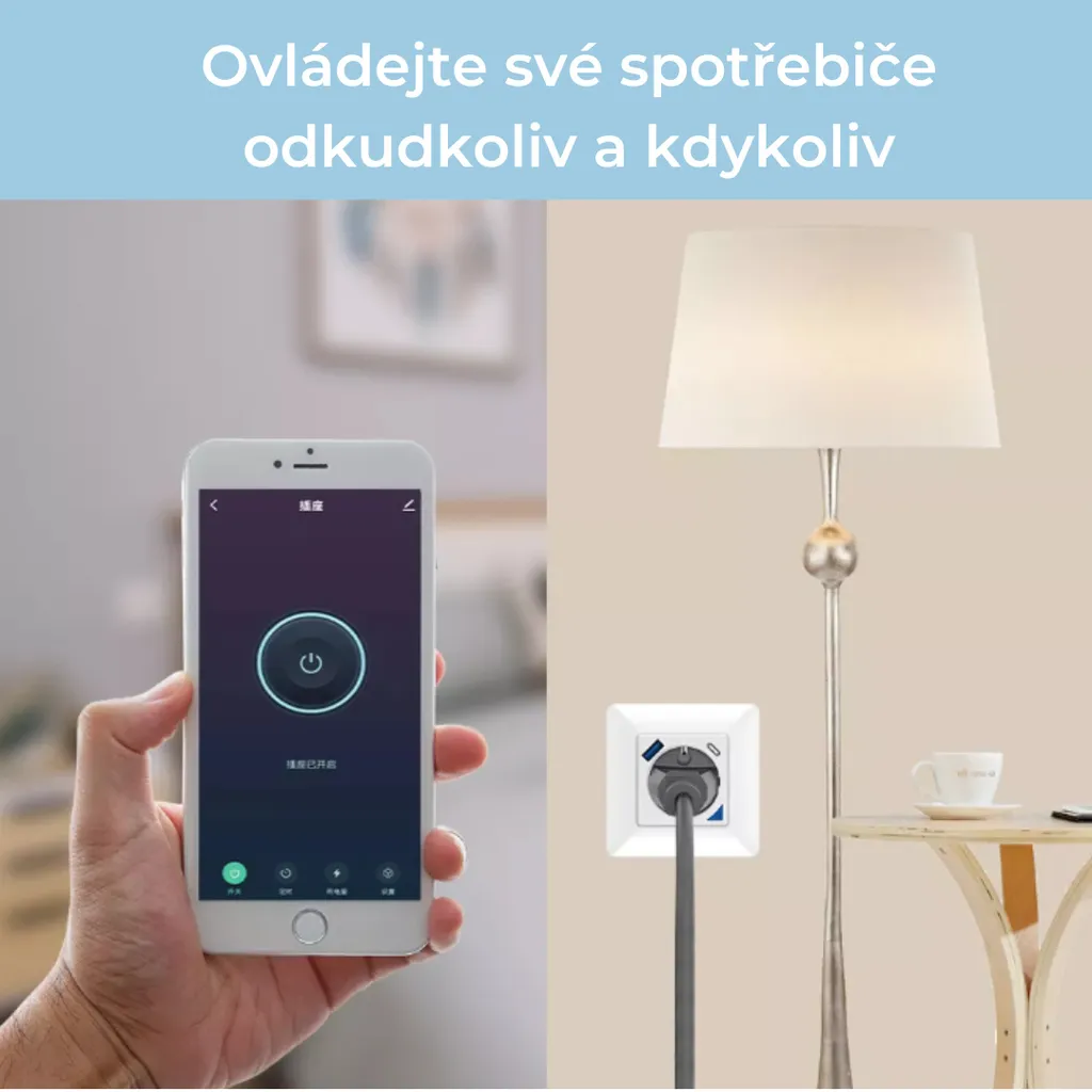 Prise connectée programmable BOT WP3 avec double chargeur USB blanc - 9