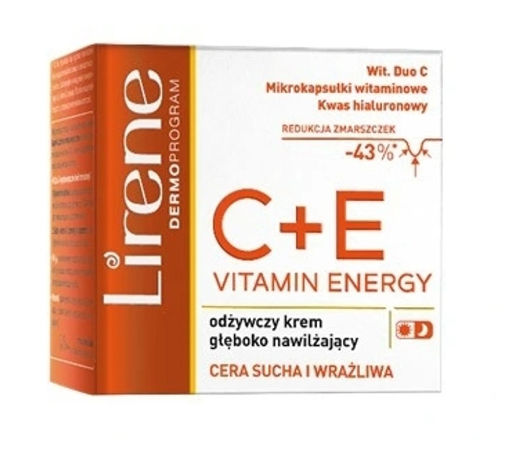 Lirene Hydratačný krém s vitamínmi C+E 50 ml Obrázok produktu 