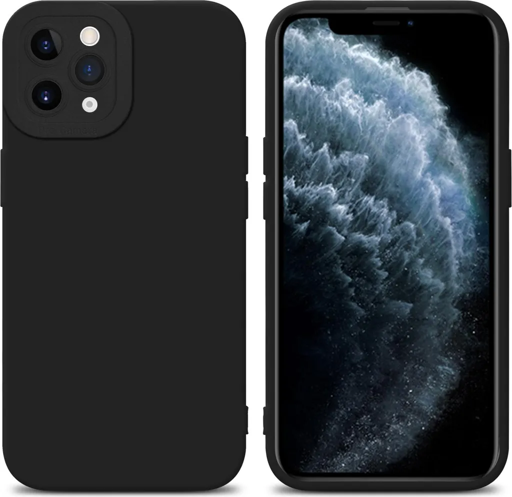 Custodia Cadorabo iPhone 11 Pro: Cover TPU Nero Silicone Anti-Urto