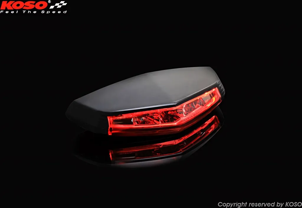 Faro Posteriore LED KOSO GT-01 Rosso Universale - Omologazione E-Mark