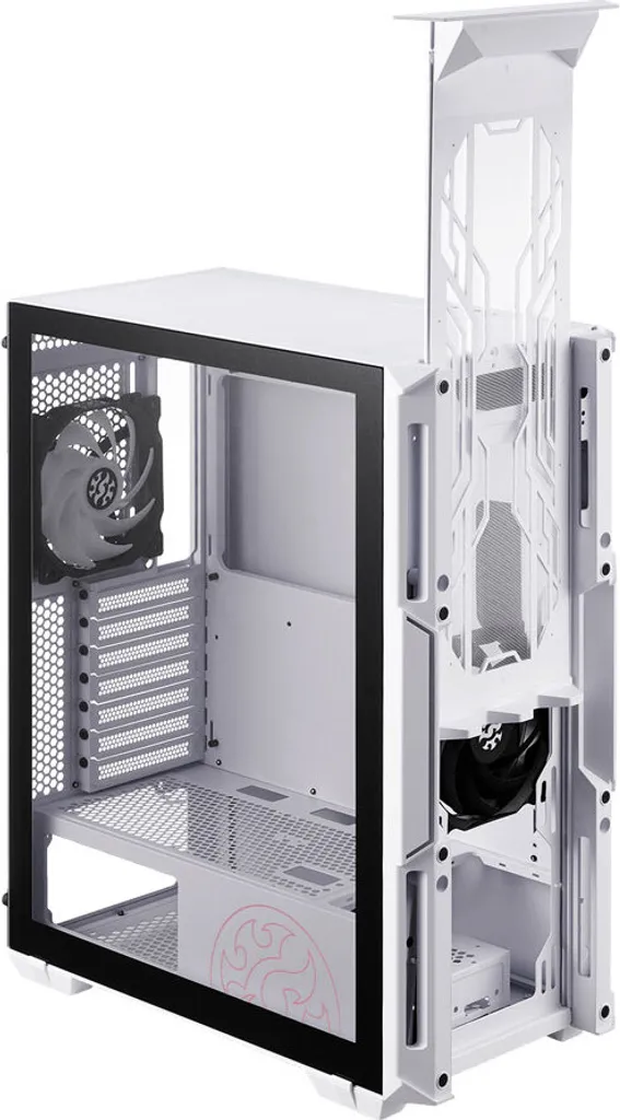 Boîtier PC ATX Adata XPG STARKER AIR blanc pour config gaming silencieuse