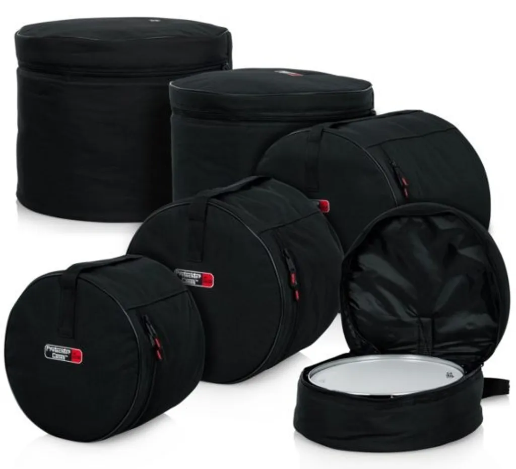 Set de Sacs de Transport Rembourrés pour Tambours et Batterie Fusion