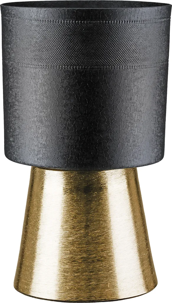 Cache-pot en Aluminium Noir Mat Style Minimaliste Nama H29 cm Gilde