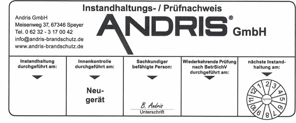 Wassernebel-Feuerlöscher 6L AF mit Manometer auch für Produktbild 