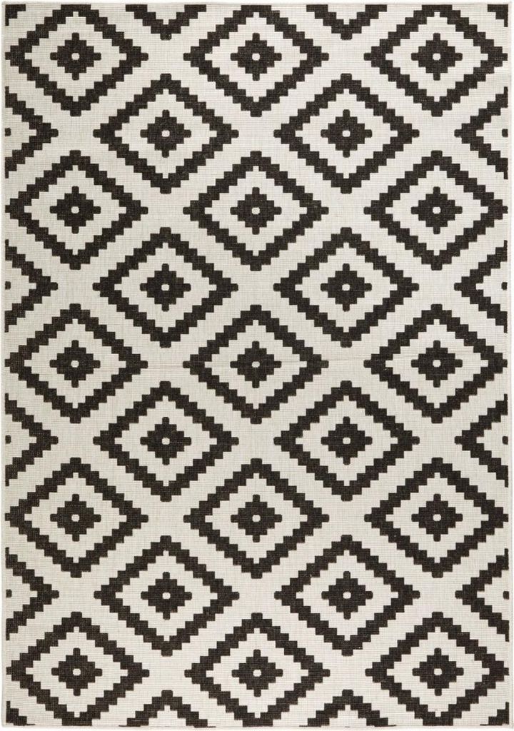 200x290 cm Tapis Twin-Wendeteppiche 103129 schwarz creme - Image du produit 
