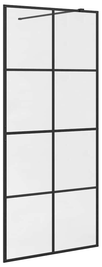 vidaXL Duschwand für Begehbare Dusche mit Klarem ESG Glas 90x195 cm